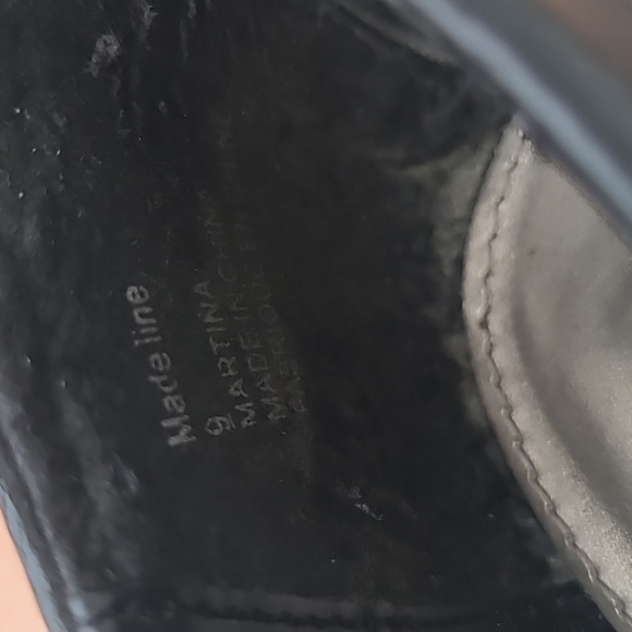 Black wedge open-toe Madeline Martha shoe - size 9 - Picture 8 of 8